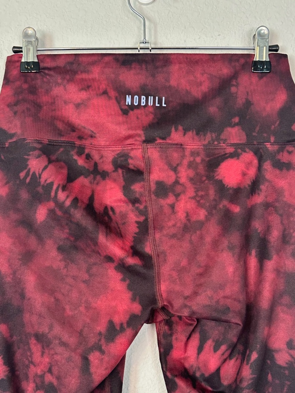 NoBull Red and Black (Lava) Tie-Dye High Rise Matte Leggings 28” - Size M - Picture 6 of 8